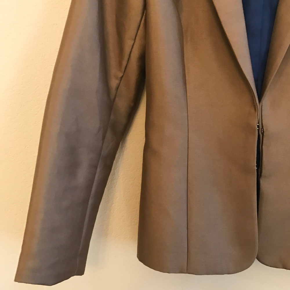 H&M Blazer Suit Jacket brown coat size 6 - Picture 4 of 8